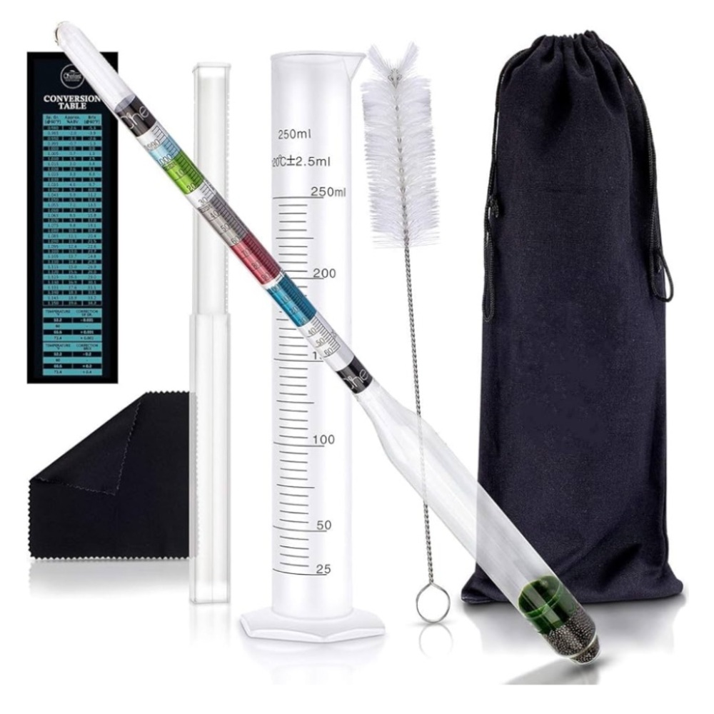 Hydrometer Alcohol Meter Set with Accessories